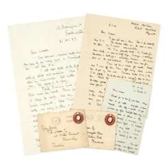 Three autograph letters signed, to B.E. Leeson