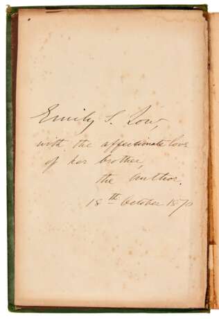 The Land of the Sun, London, 1870, first edition, presentation copy, pictorial green cloth - photo 2