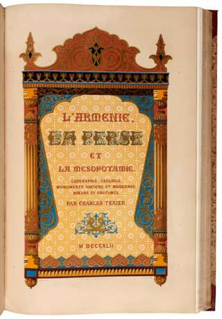 Description de l'Arménie, la Perse et la Mésopotamie, Paris, 1842-1852, 2 volumes, folio - Foto 1