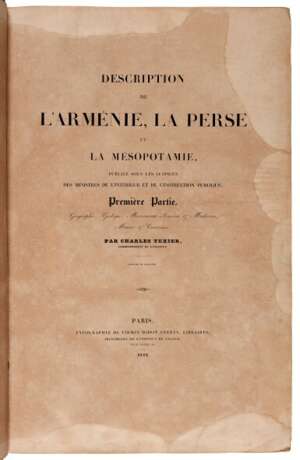 Description de l'Arménie, la Perse et la Mésopotamie, Paris, 1842-1852, 2 volumes, folio - Foto 6