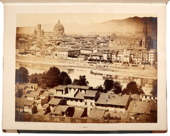 Two albums of photographs of Italy. Florence, 1867, fine, early photographs of Italy - фото 1