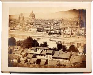 Two albums of photographs of Italy. Florence, 1867, fine, early photographs of Italy