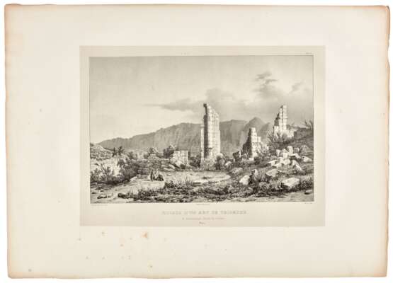 Voyage de l'Arabie Pétrée, Paris, 1830, first edition, unbound sheets in box - Foto 1