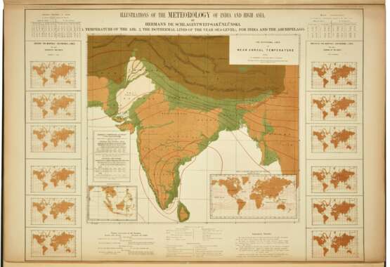 Results of a Scientific Mission to India, first edition, 1861, atlas vol. only, half morocco - фото 3