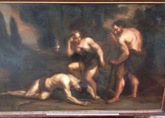 Оплакивание Авеля Адамом и Евой Unknown artist маслом на холсте Italy Конец 17 века - photo 1