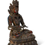 A BRONZE FIGURE OF AMITAYUS - фото 4