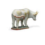 A FAMILLE ROSE FIGURE OF A COW - photo 2