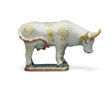 A FAMILLE ROSE FIGURE OF A COW - photo 5