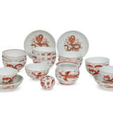 A GROUP OF TWENTY IRON-RED-DECORATED DRAGON BOWLS AND DISHES - photo 6