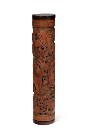 A BAMBOO RETICULATED PARFUMIER WITH 'FIGURAL’ SCENE - photo 1