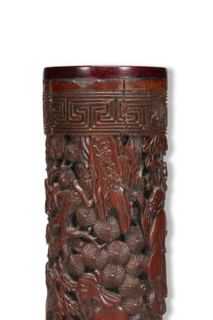 A BAMBOO RETICULATED PARFUMIER WITH 'FIGURES IN A LANDSCAPE' SCENE - photo 5