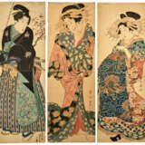 KATSUKAWA SHUNSEN (1762-1830), KIKUGAWA EIZAN (1787-1867) AND UTAGAWA KUNISADA (1786-1864) - photo 1
