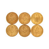 Preussen/GOLD - Konvolut mit 6 x 20 Goldmark, - photo 2