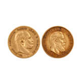 Preussen/GOLD - Konvolut mit 2 x 10 Goldmark, - photo 1