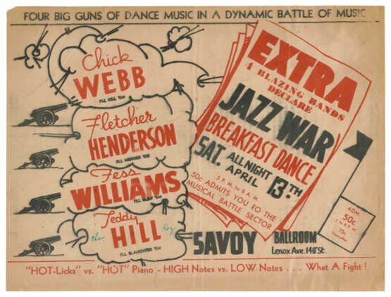 Savoy Ballroom: Concert handbills and other ephemera - фото 5
