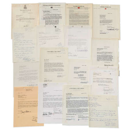 Columbia Records: 16 documents signed - photo 1