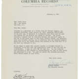 Columbia Records: 16 documents signed - photo 8
