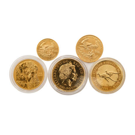 Gold - 5 Goldmünzen, - фото 3