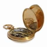 Taschenuhr: Miniatur Louis XV- Gold/Emaille-Damenuhr, Vacheron & Cie. No.132706, ca.1890 - Foto 6