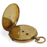 Taschenuhr: Gold/Emaille-Miniatur-Lepine mit Schlüssel und Petschaft, Originalbox Mellerio Paris - photo 6