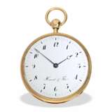 Taschenuhr: hochfeine, große Taschenuhr mit Repetition, 18K Gold, bedeutender Uhrmacher: Houriet & Fils No.8110, um 1810 - Foto 5