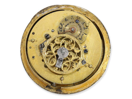 Taschenuhr/Halsuhr: Miniatur-Halsuhr im Stil der frühen Emailleuhren des 17.Jh., vermutlich Genf um 1800 - Foto 3
