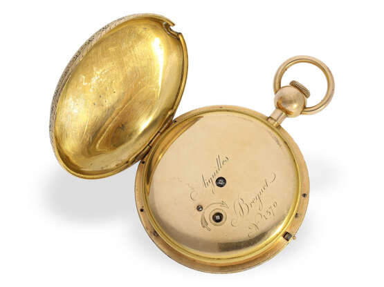 Extrem rare Gold/Emaille-Taschenuhr für den osmanischen Markt mit Viertelstunden-Repetition nach Breguet, ca.1820 - photo 5