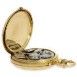 Taschenuhr: interessante und seltene, frühe Goldsavonnette mit Seconde Morte, sehr feine Qualität, ca.1860 - photo 4