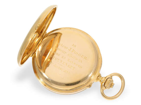 Taschenuhr: Bedeutendes Le Roy Chronometer mit Chronograph und zentralem Zähler, No.57137-3601, ca.1890 - Foto 3