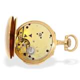 Taschenuhr: hochfeines und extrem seltenes französisches Louis XVI-Style Taschenchronometer mit Originalbox, Maingourd Freres Le Mans No.50653, ca.1870 - фото 5
