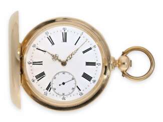 Taschenuhr: beeindruckendes, schweres Schweizer Chronometer, um 1870, Chronometerhemmung, Monard & Co. Geneve No.210886