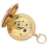 Taschenuhr: frühes englisches Taschenchronometer mit Repetition und sehr seltener Hemmung "Rubin-Duplex", No.5006, D. & W. Morice London - Foto 2