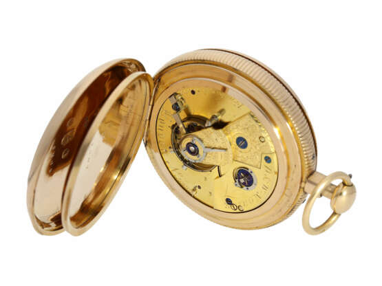 Taschenuhr: frühes englisches Taschenchronometer mit Repetition und sehr seltener Hemmung "Rubin-Duplex", No.5006, D. & W. Morice London - фото 4