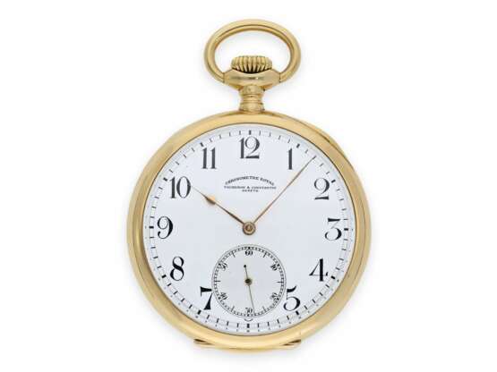 Taschenuhr: imposantes Vacheron & Constantin Taschenchronometer, "Chronometer Royal" No.353658, Genf ca. 1910 - Foto 1
