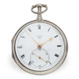 Taschenuhr: bedeutendes und extrem seltenes Arnold Taschenchronometer mit "right-angle compensation", Jn.R.Arnold No.3022, Hallmarks 1818 - Foto 1