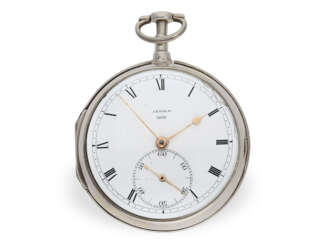 Taschenuhr: bedeutendes und extrem seltenes Arnold Taschenchronometer mit "right-angle compensation", Jn.R.Arnold No.3022, Hallmarks 1818