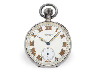 Taschenuhr: extrem seltenes Zenith Beobachtungschronometer "20 ½''' Superior" No. 1607782, mit Holzschatulle, ca.1910
