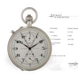 Taschenuhr: extrem rares Beobachtungschronometer mit Schleppzeigerchronograph, Ulysse Nardin 24''CCR - Foto 1