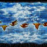 Flight of golden birds. Oil on canvas Surrealism Ukraine 2023 - photo 1