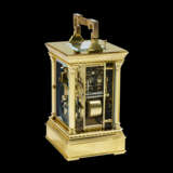 L'EPÉE 1839, GILT CARRIAGE CLOCK WITH ALARM - photo 3