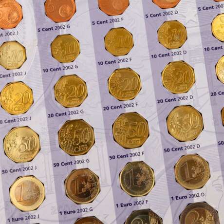 Euro-Münzen BRD in Spezialschubern, darunter - Foto 4