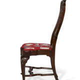 A SET OF TEN WALNUT DINING CHAIRS - photo 3
