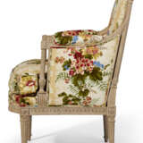 A LOUIS XVI GREY-PAINTED BERGERE - photo 3
