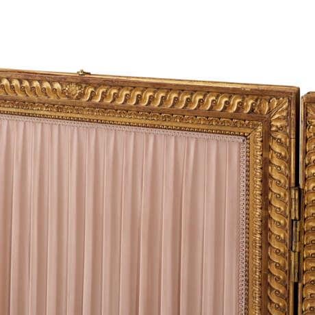 A FRENCH GILTWOOD FOUR-PANEL SCREEN - photo 6