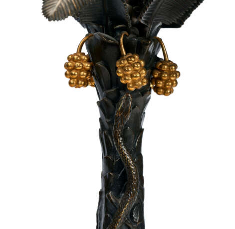A PAIR OF FRENCH ORMOLU AND PATINATED BRONZE FIVE-LIGHT CANDELABRA - photo 6