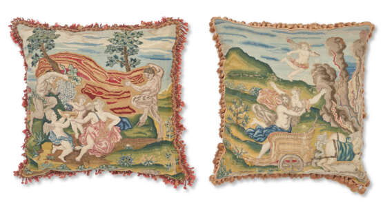 TWO CONTINENTAL NEEDLEWORK CUSHION COVERS - фото 2