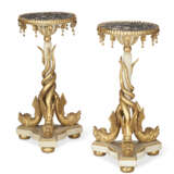 A PAIR OF ITALIAN WHITE-PAINTED AND PARCEL-GILT GUERIDONS - фото 3
