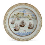 A CHINESE EXPORT PORCELAIN 'CAPE OF GOOD HOPE' PLATE - Foto 1