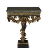 A GEORGE II BLACK-PAINTED AND PARCEL-GILT CONSOLE TABLE - photo 1