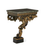 A GEORGE II BLACK-PAINTED AND PARCEL-GILT CONSOLE TABLE - фото 2